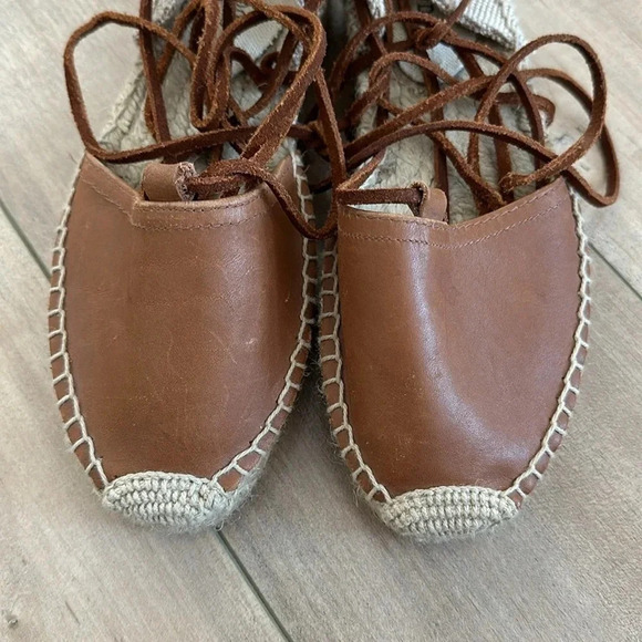 Soludos Leather Espadrilles Platform Gladiator Sz 6 - Picture 9 of 13
